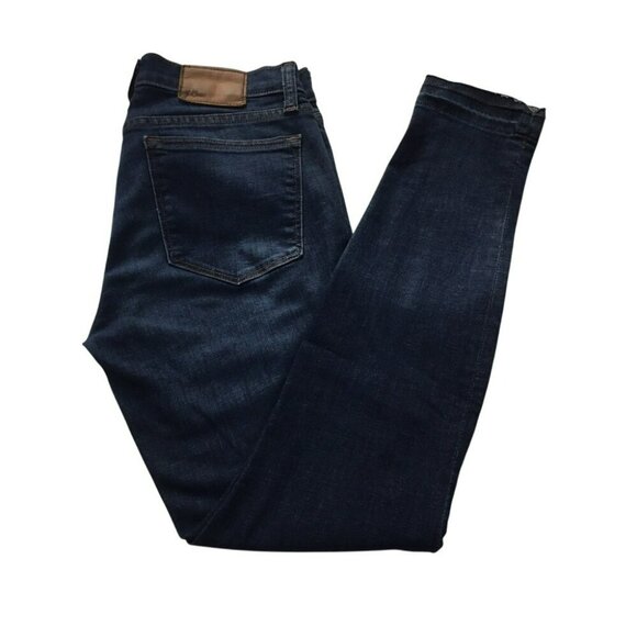 J.Crew Mens Toothpick Jeans Size 28/32 Dark Wash Denim Cotton/Elastane - Picture 5 of 10